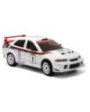 COCHE MITSUBISHI EVO 1/10 RALLY BRUSHLESS 60A 3300KW HNR9804-W 4X4 WATERPROOF BLANCO RTR