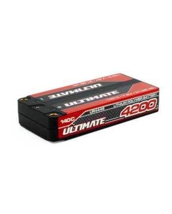 BATERÍA ULTIMATE GRAFENO HV LiPo SHORTY 7.6v. 4200mAh 140C CONEXION 5mm