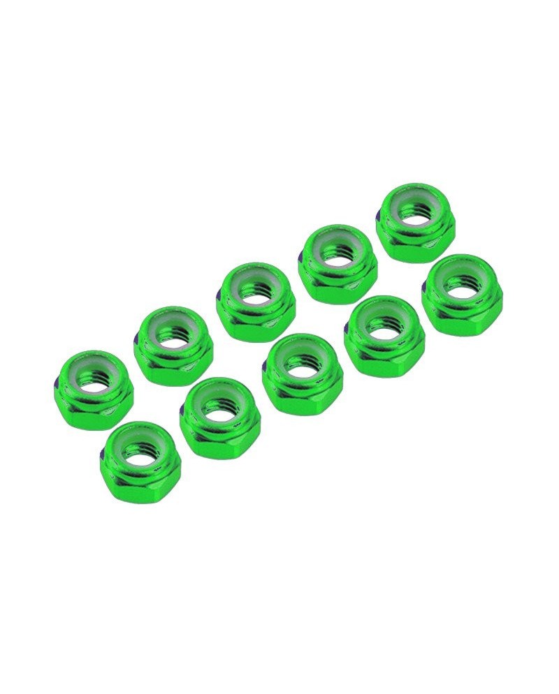 AUTOBLOCANTE ALU. M3 VERDE (10u.)