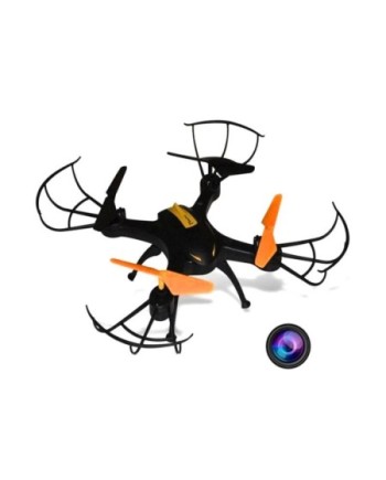 CUADRICOPTERO MEDIANO 38.5x30cm 2,4GHZ CON CONTROL DE ALTURA & CAMARA WIFI - NARANJA- LHX43W