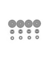 SET PISTONES + PLASTICOS TORICAS AMORTIGUADOR H9901