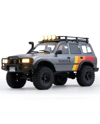 COCHE CRAWLER 1/10 TOYOTA LAND CRUISER 80 RS GRIS FMS