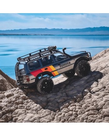 COCHE CRAWLER 1/10 TOYOTA LAND CRUISER 80 RS GRIS FMS