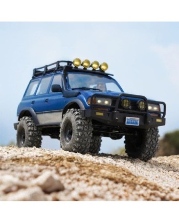 COCHE CRAWLER 1/10 TOYOTA LAND CRUISER 80 PRO V2 AZUL FMS