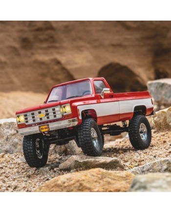 COCHE CRAWLER 1/18 CHERVOLET K10 V2 RTR ROJO FMS