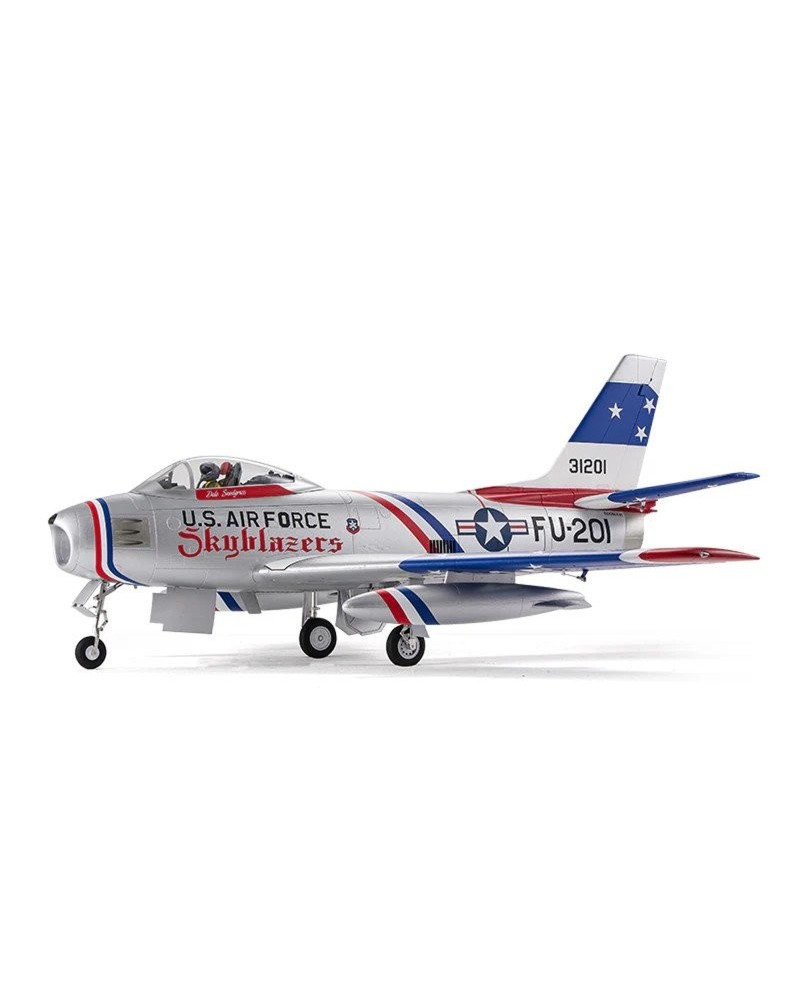 AVION F-86 SKYBLAZER 80mm PNP AZUL FMS