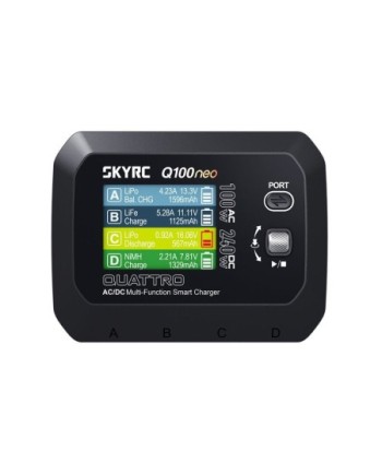 CARGADOR Q100NEO AC/DC MULTI-FUNCTION SMART LIPO 1-4S 6A SKYRC