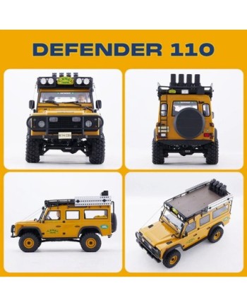 COCHE LAND ROVER 1/10 DEFENDER RS AMARILLO FMS