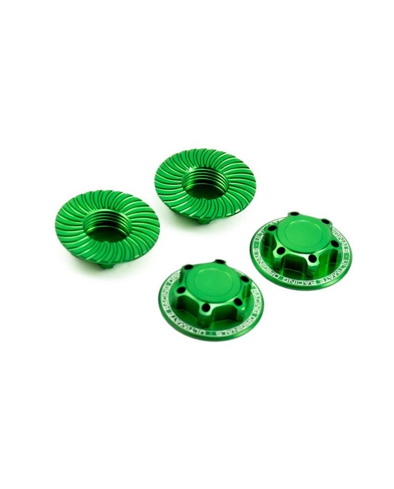 TUERCA RUEDA v2 CERRADA ULTIMATE VERDE (4u.)