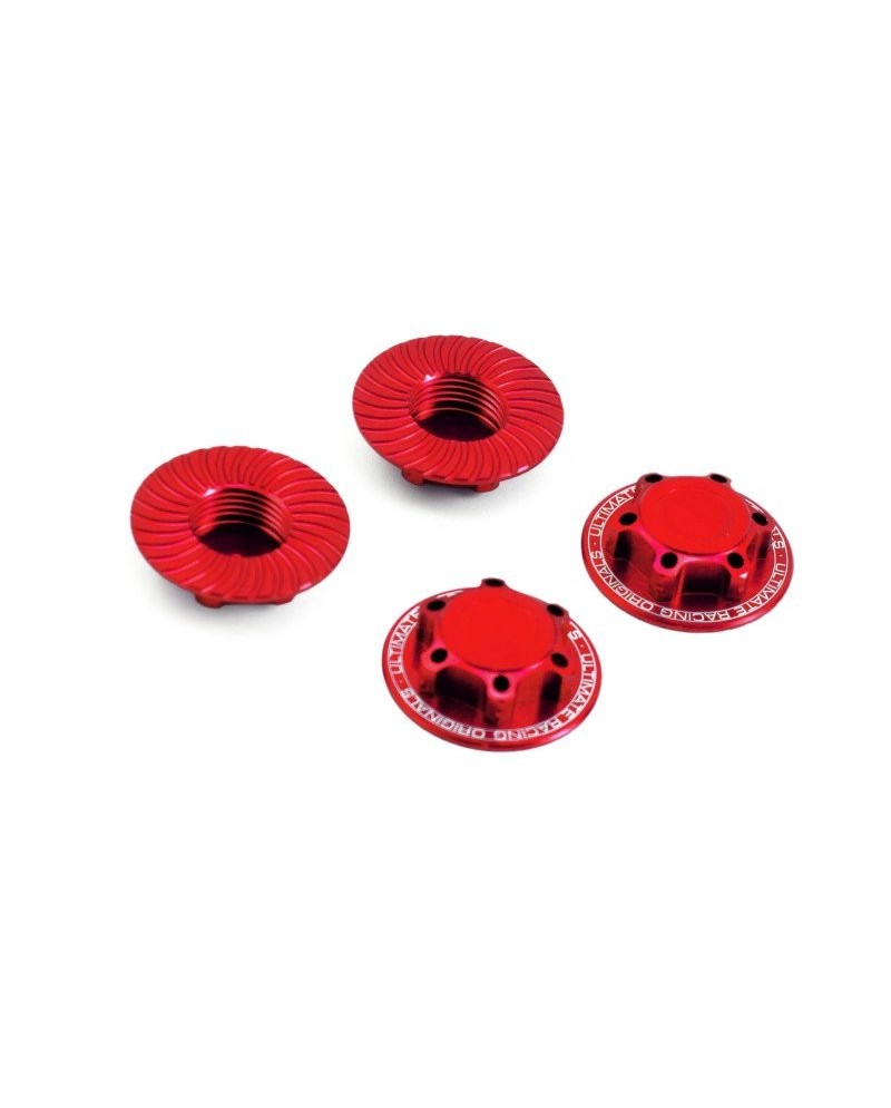 TUERCA RUEDA v2 CERRADA ULTIMATE ROJA (4u.)