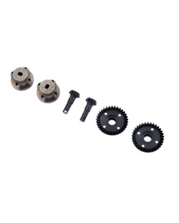 SET EJE RIGIDO DELANTERO TRASERO FCX10 LC80 - CAMEL 1/10