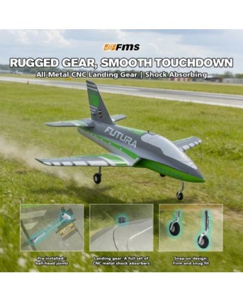 AVION EDF FUTURA 64MM VERDE PNP FMS