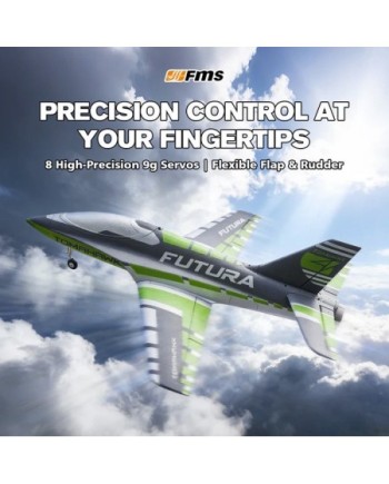 AVION EDF FUTURA 64MM VERDE PNP FMS