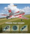 AVION EDF FUTURA 64MM ROJO PNP FMS