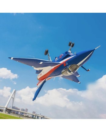 AVION EDF J-10 GRI W/REFELX V3 AZUL PNP FMS