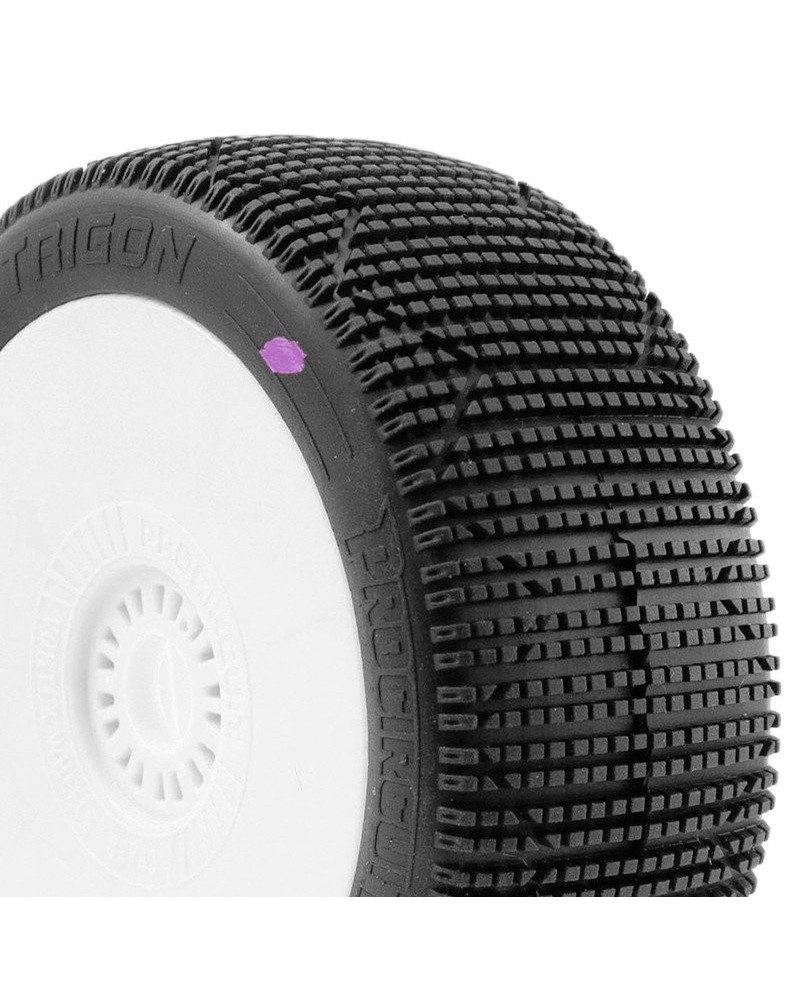 TRIGON v3 BUGGY K1 (CLAY SUPER SOFT) EN LLANTA BLANCA (2pcs.)