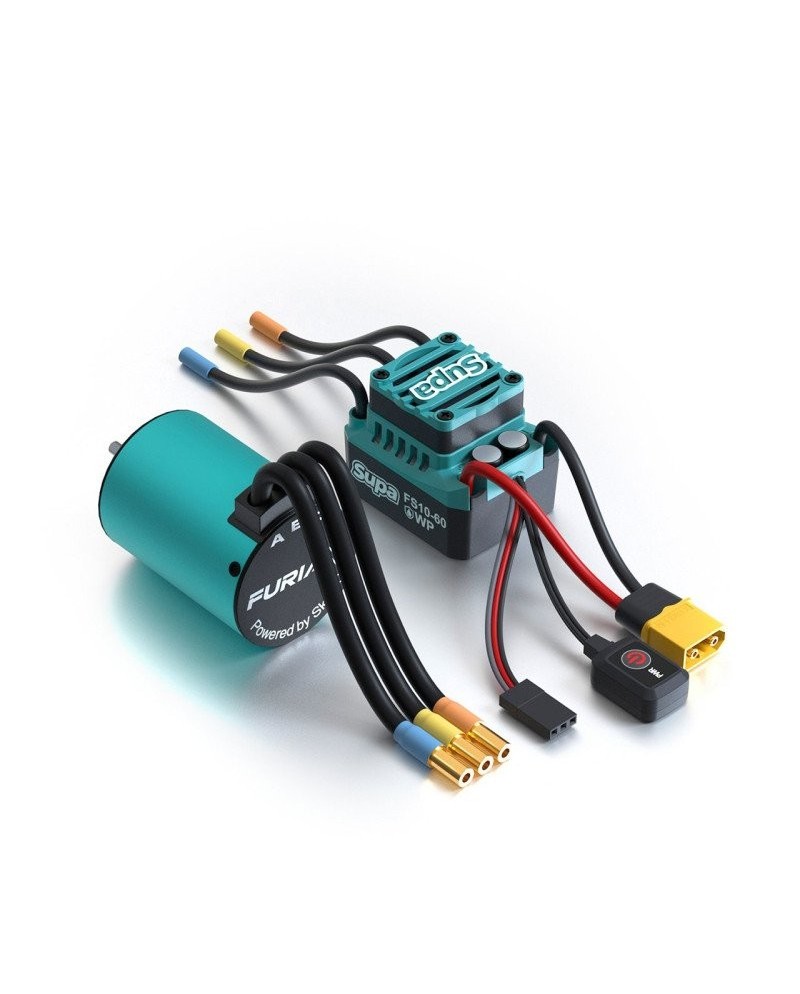 COMBO VARIADOR FURIA X  60A 2S LIPO + MOTOR 4000KV  SKYRC