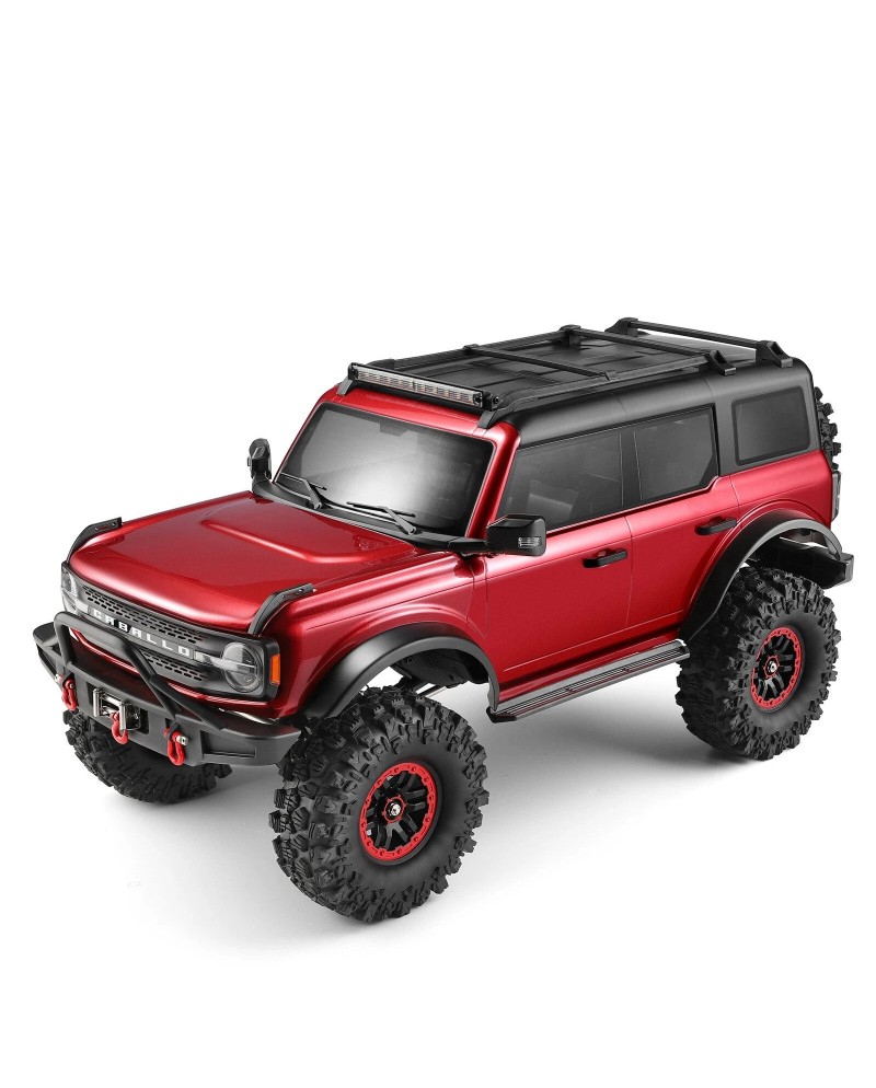 COCHE ELECTRICO RTR 1/10 CRAWLER BRONCO C/WINCH 4WD 2.4 GHZ ROJO