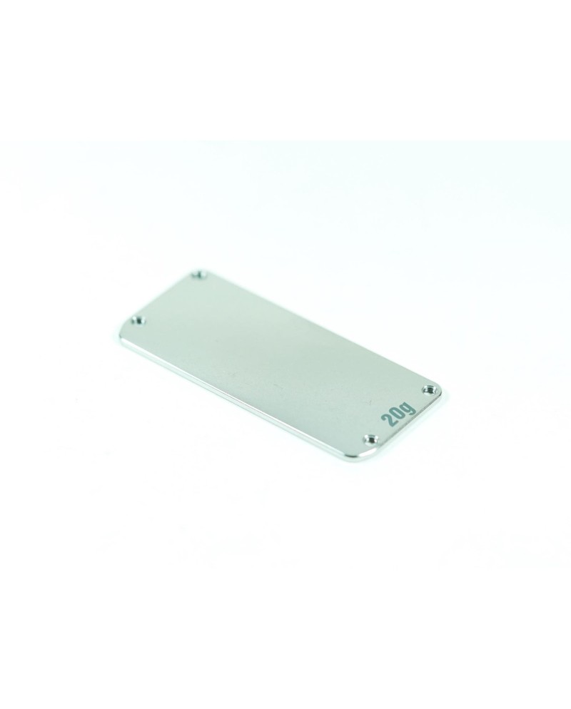 PLACA LASTRE ACERO INOX. ESC/RECEPTOR 20G S12-3 C/D SWORKZ
