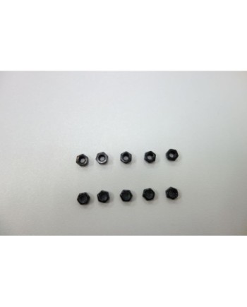 TUERCA AUTOBLOCANTE M3 NEGRA (10U.) S12-3 C/D SWORKZ