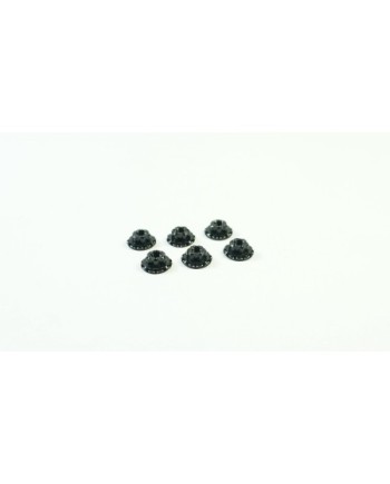 TUERCA RUEDA M4 LIGERA ALUMINIO 7075 NEGRA (6U.) S12-3 C/D SWORKZ